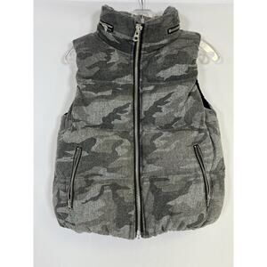 Vis A Vis Syndicate Camo Puffer Vest Wool Blend Insulated Women’s S Minimalist
